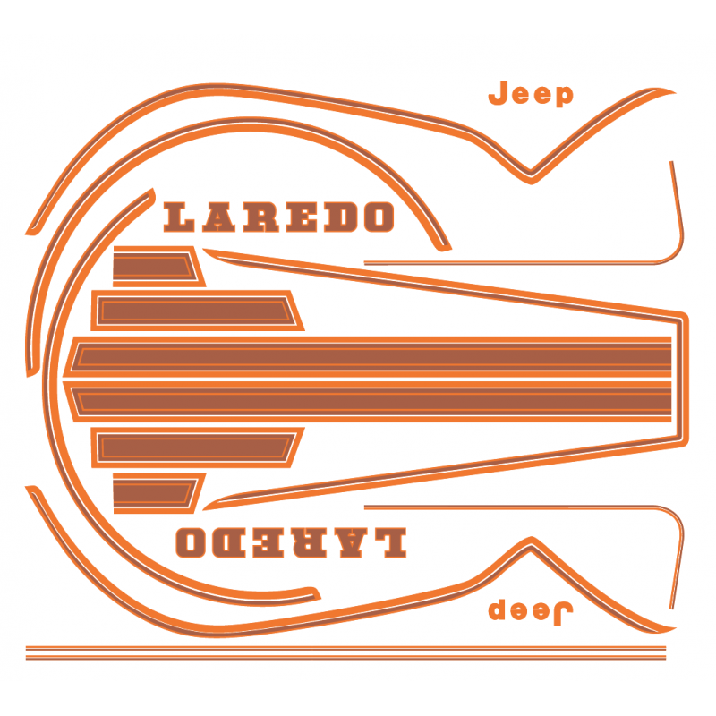 Kit decals laredo marrone 80-84